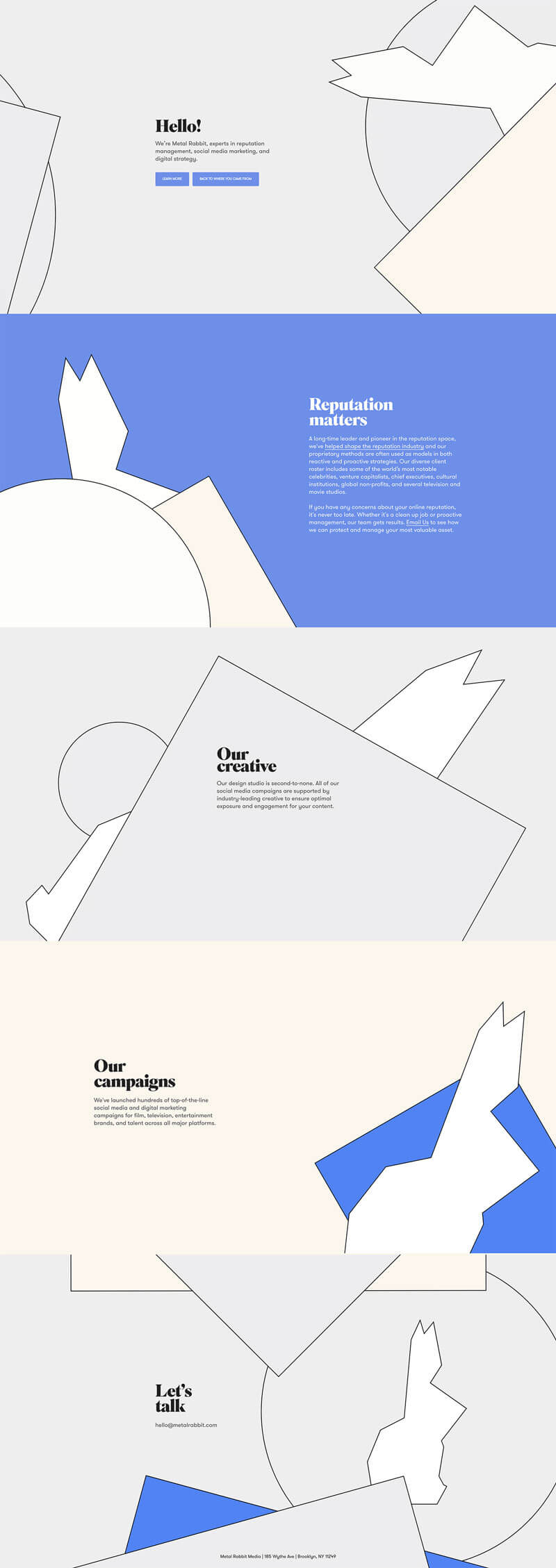Metal Rabbit Website